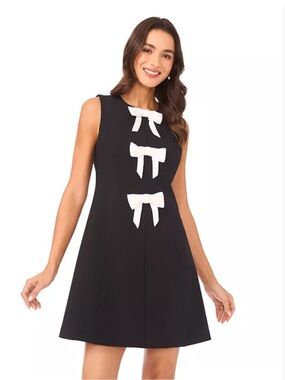 Cece bow detail mini dress